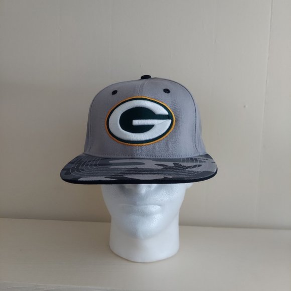 Grey with Camo Lid NFL Team Green Bay Packers Hat - Picture 1 of 6